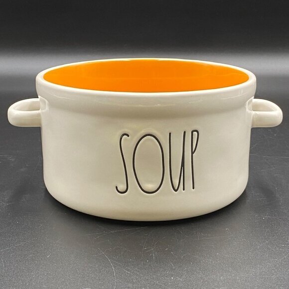 Rae Dunn Artisan Collection by Magenta Large Soup Bowl w/Handles - Picture 1 of 9